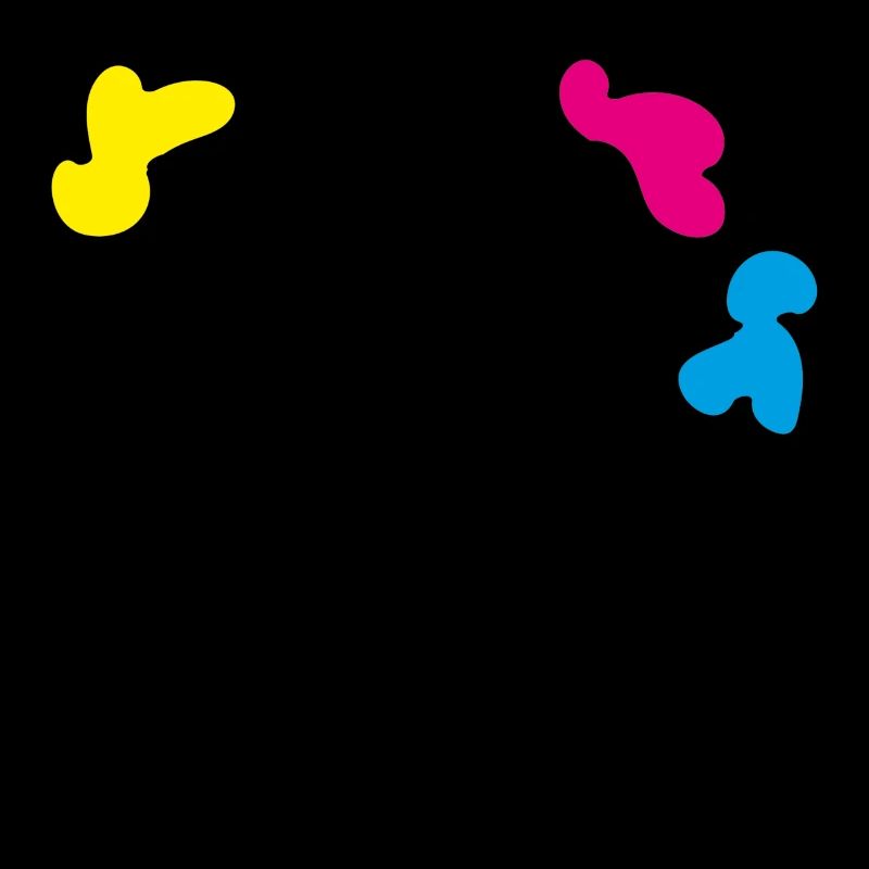 Dessin abstrait de fleurs dans un vase