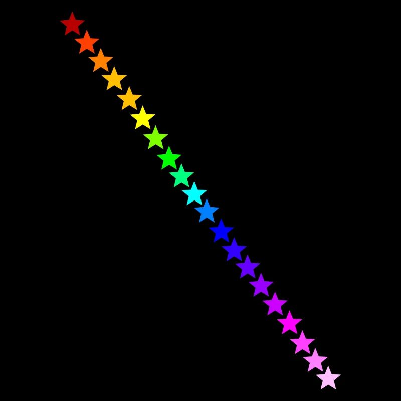 Sterne Regenbogen Geschenkidee bunt Farben