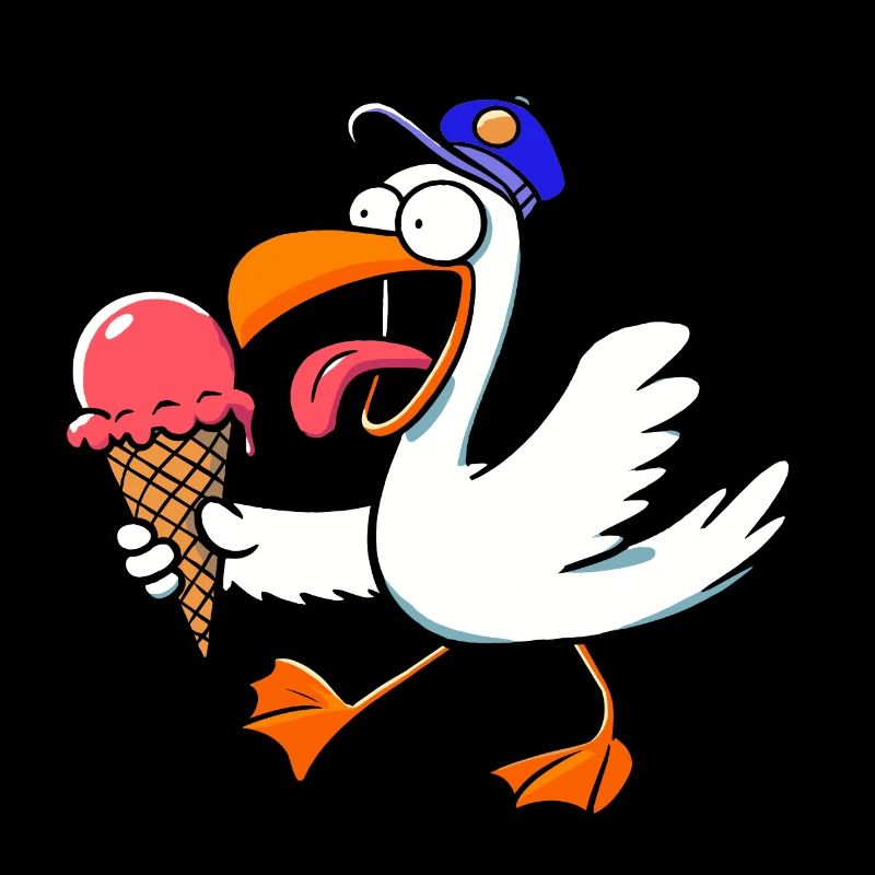 Nordsee Möwe Eis Eiscreme Waffel Feier Geburtstag