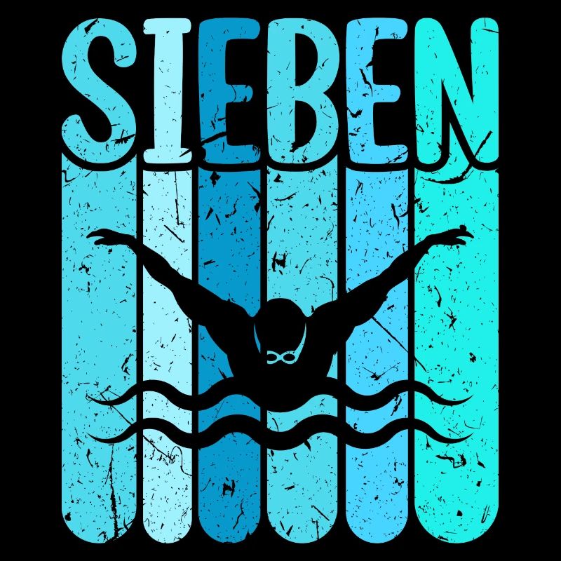 Schwimmen 7 Geburtstag Wasserratte Schwimm