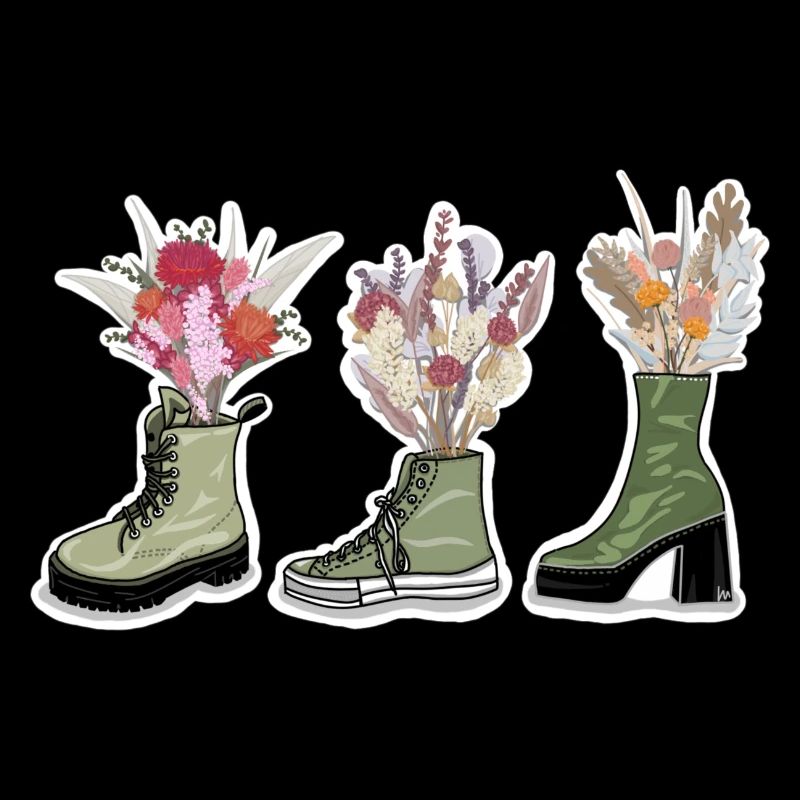 Schuhe mit Blumen