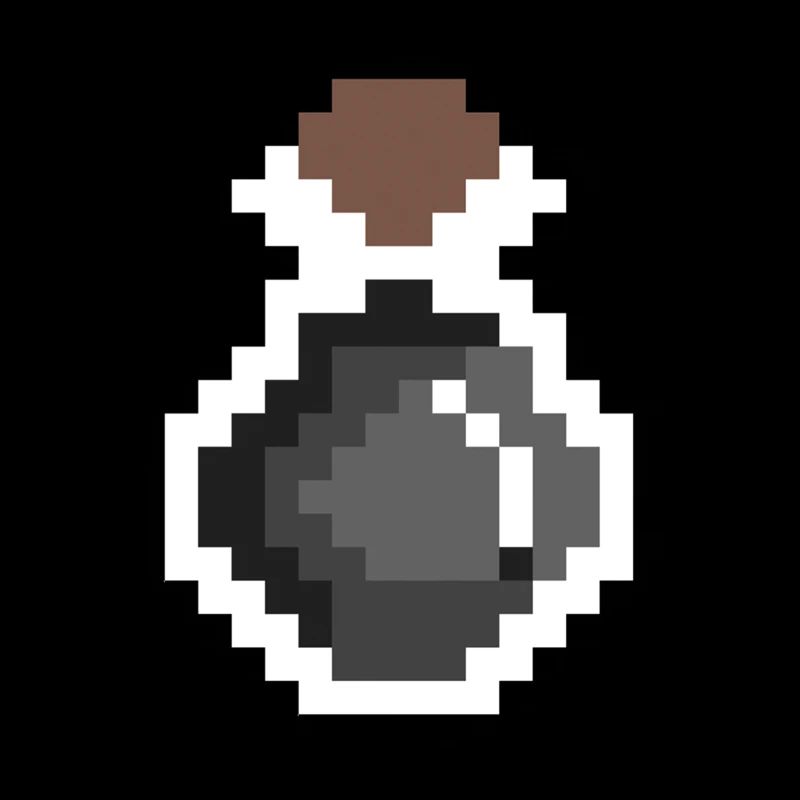 Trank schwarz Pixel