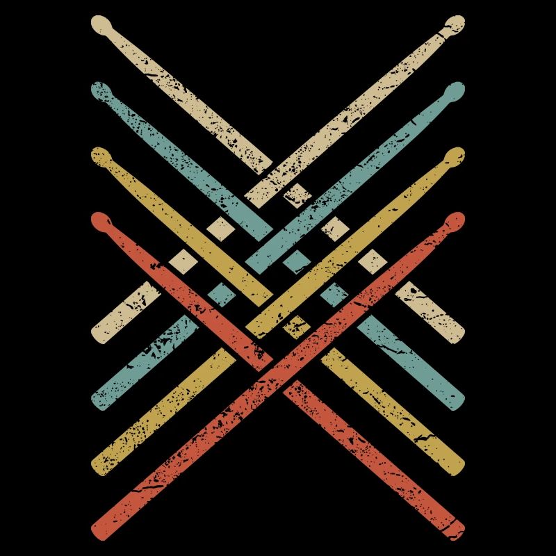 DRUMMER Drummer Retro batterie