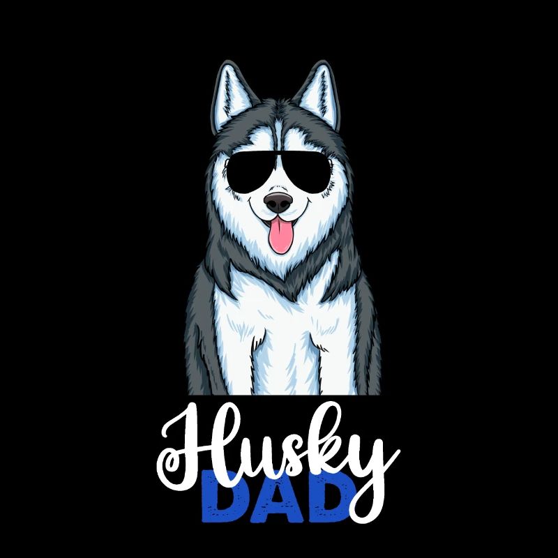 Husky Papa Siberian Husky Dad