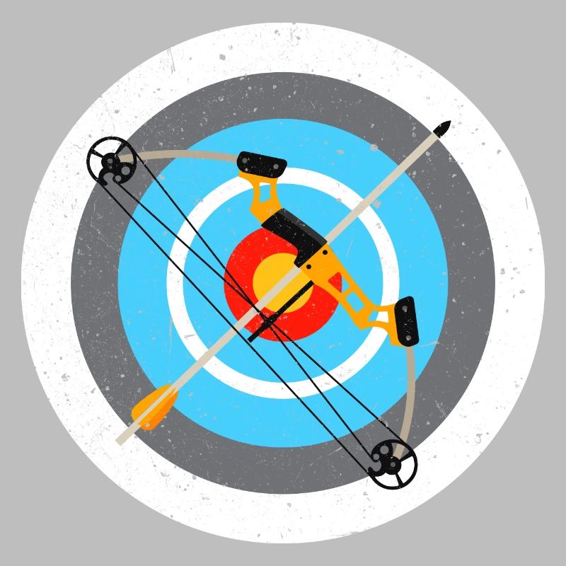 archery board and bow Design for a archery fan