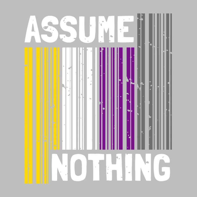 Nonbinary I LGBT Pride I Flag Barcode I Assume