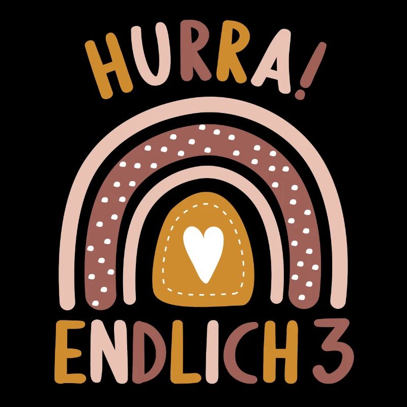 3 Jahre Geburtstagskind Regenbogen 3. Geburtstag