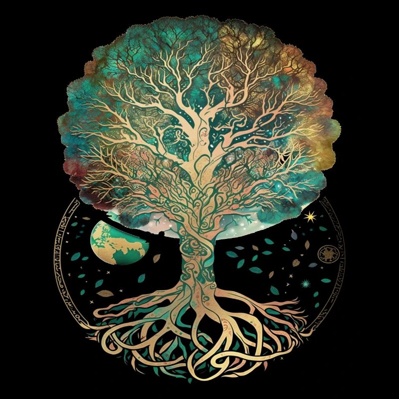 Baum des Lebens - Lebensbaum: Symbol der Verbindun