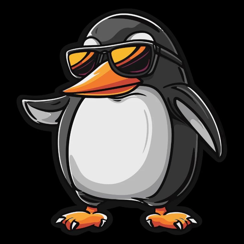 Pingouin Bande Dessinée Cool