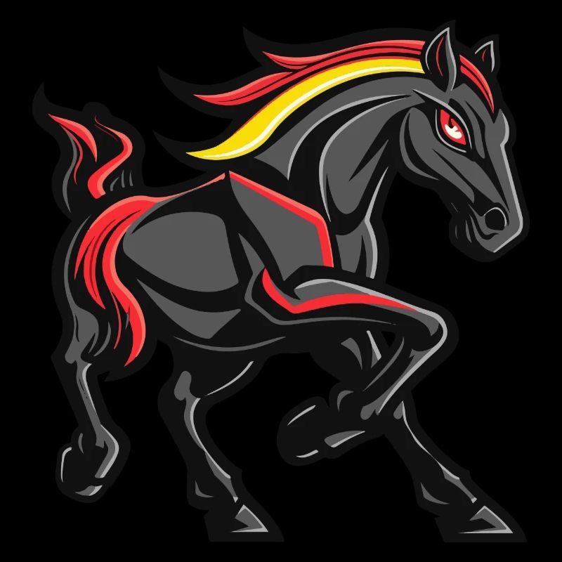 Bande dessinée de cheval