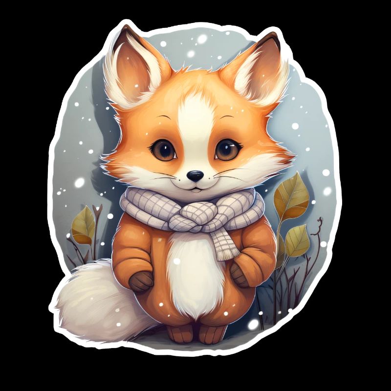 Fox in winter look