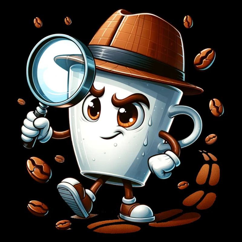 Mystery Brew : Détective tasse à café Tee