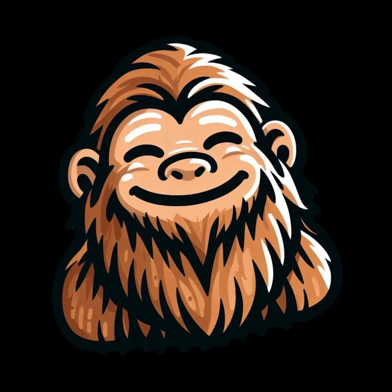 Happy Sasquatch - Lächelnder Bigfoot