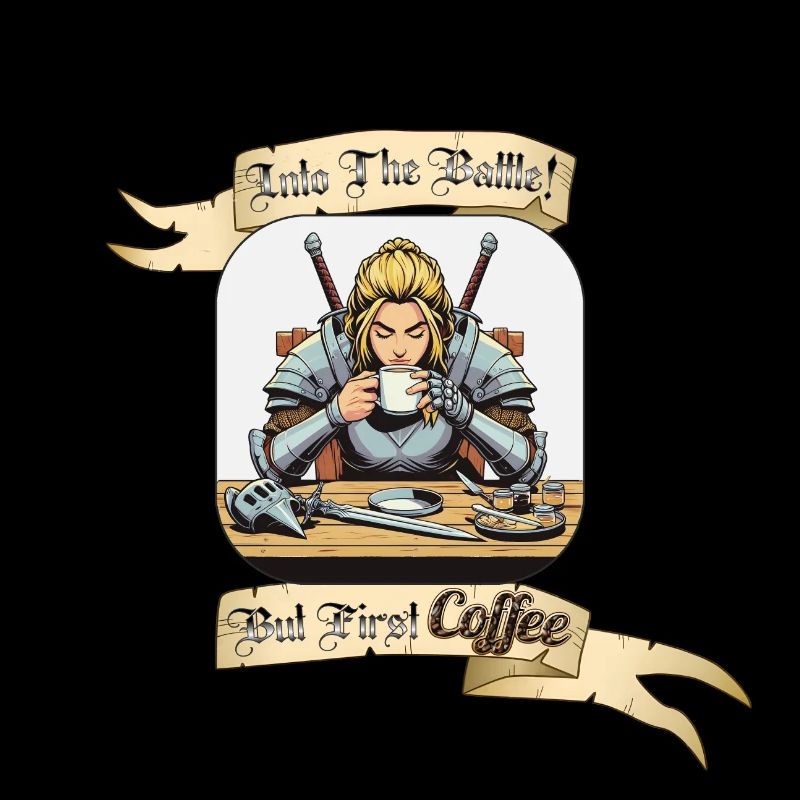 INTO THE BATTLE BUT FIRST COFFEE