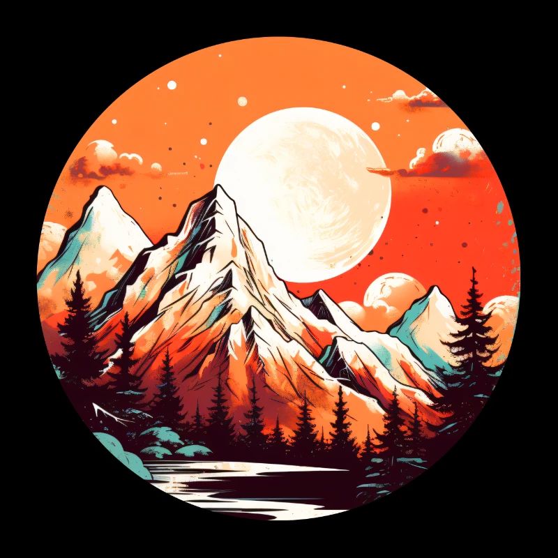 Mountains in the sunshine