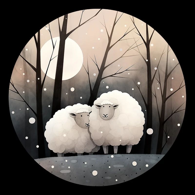 Schafe im Winter