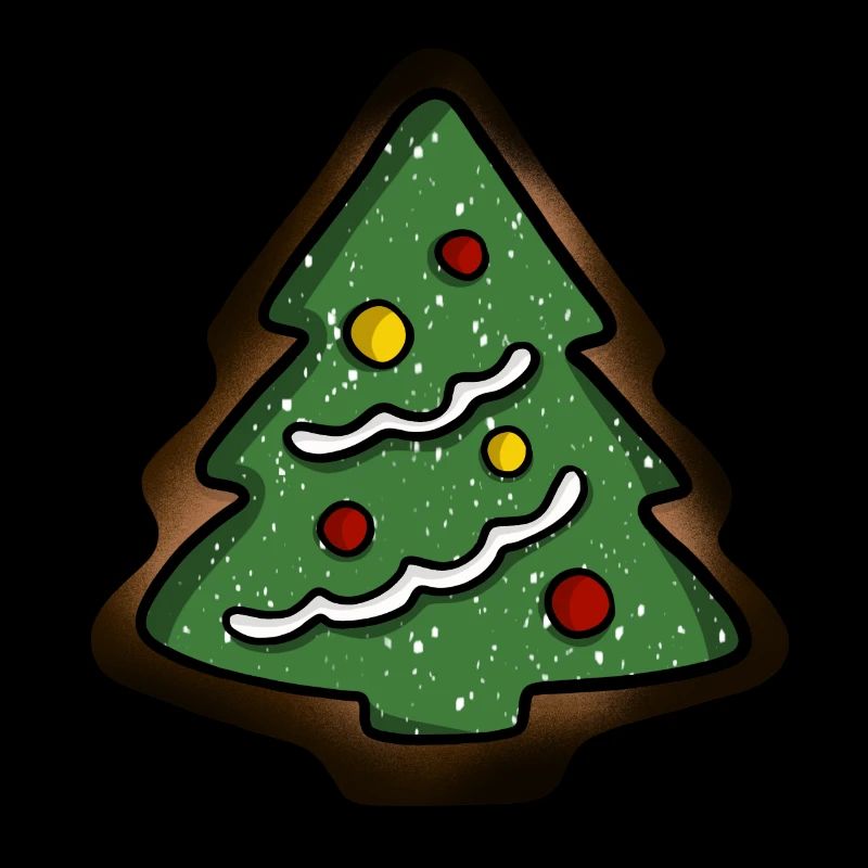 Biscuits de sapin de Noël brûlés