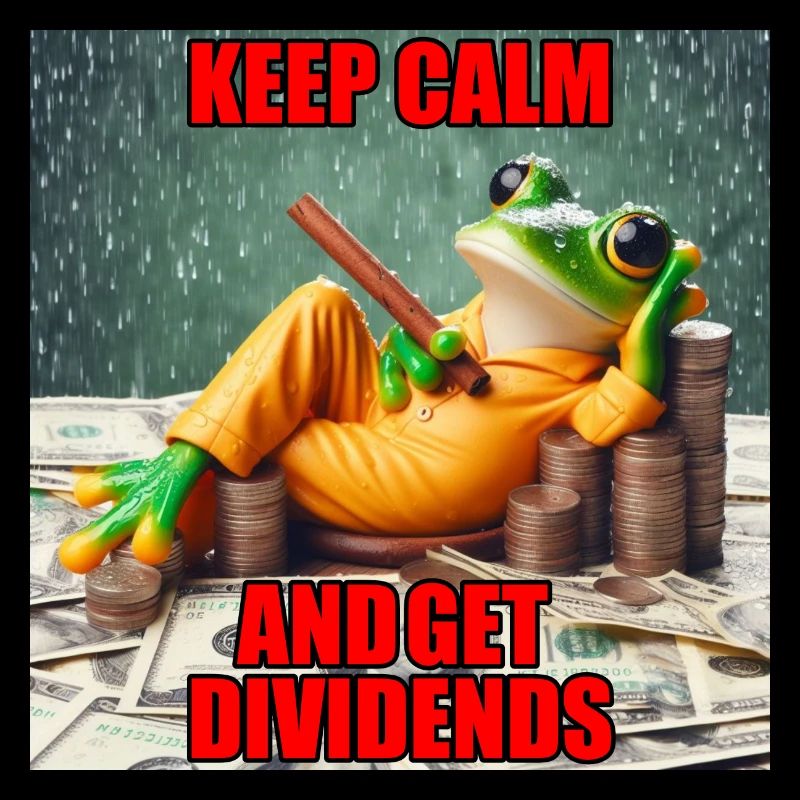 DividendenFrosch KEEP CALM AND GET DIVIDENDS