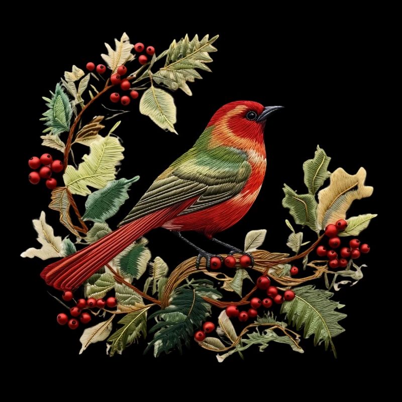 Omas gestickte Weihnachtsstimmung