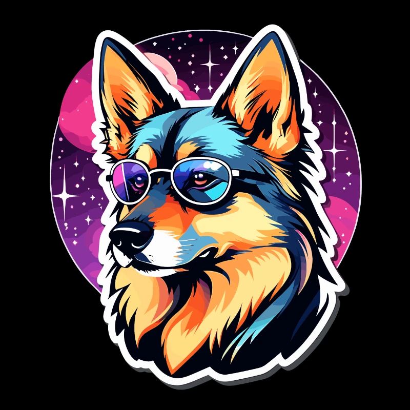 German Shepherd Illustration