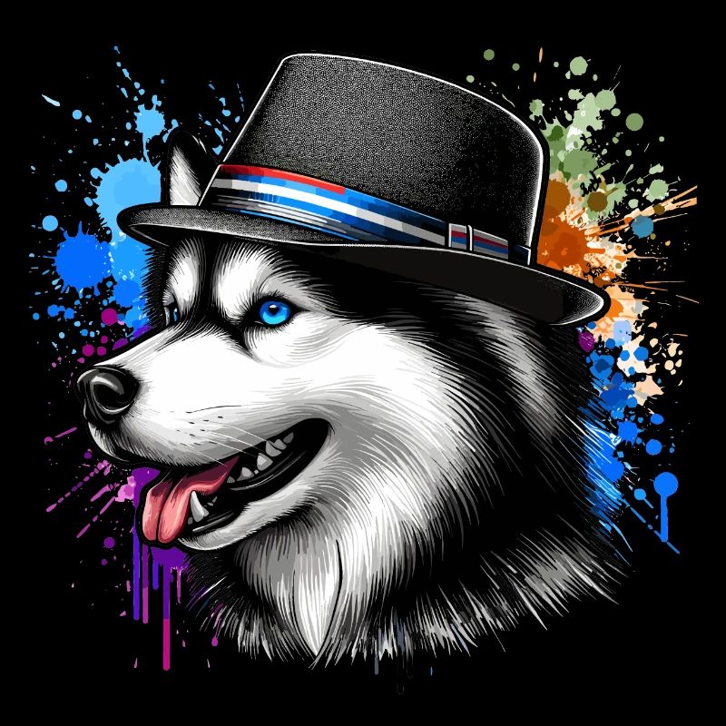 Husky mit blauen Augen
