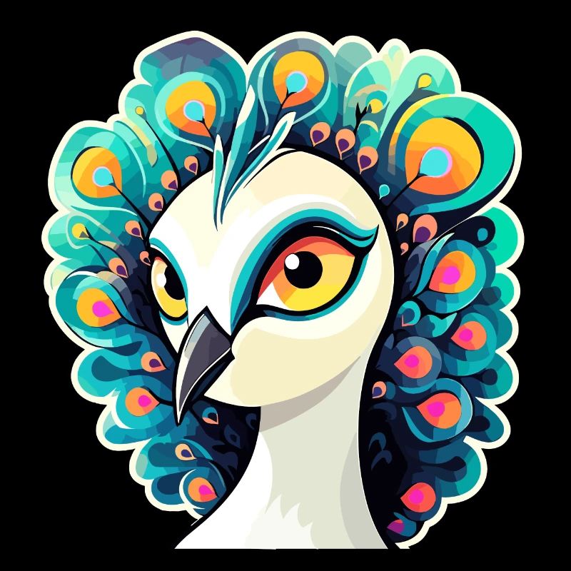 Peacock Bird Drawing
