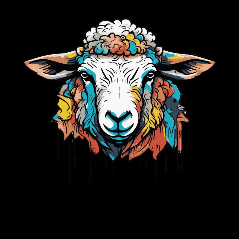 Berger de mouton coloré