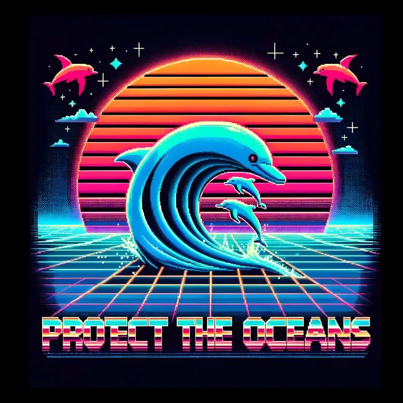Protect the oceans Retro