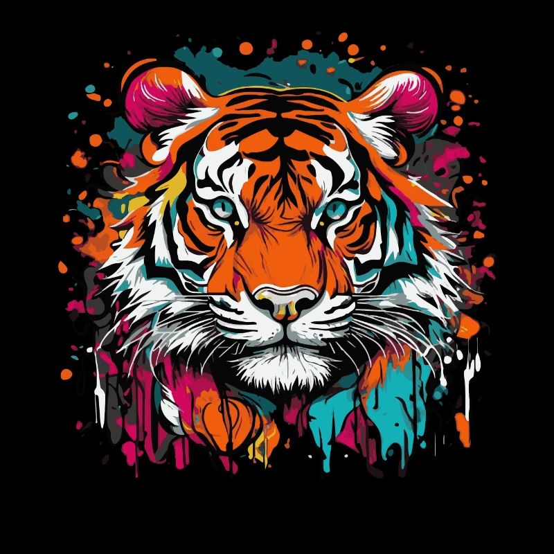 Farbenfroher Tiger