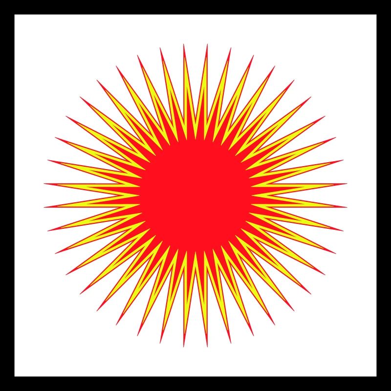 Explosion de vente rouge et jaune
