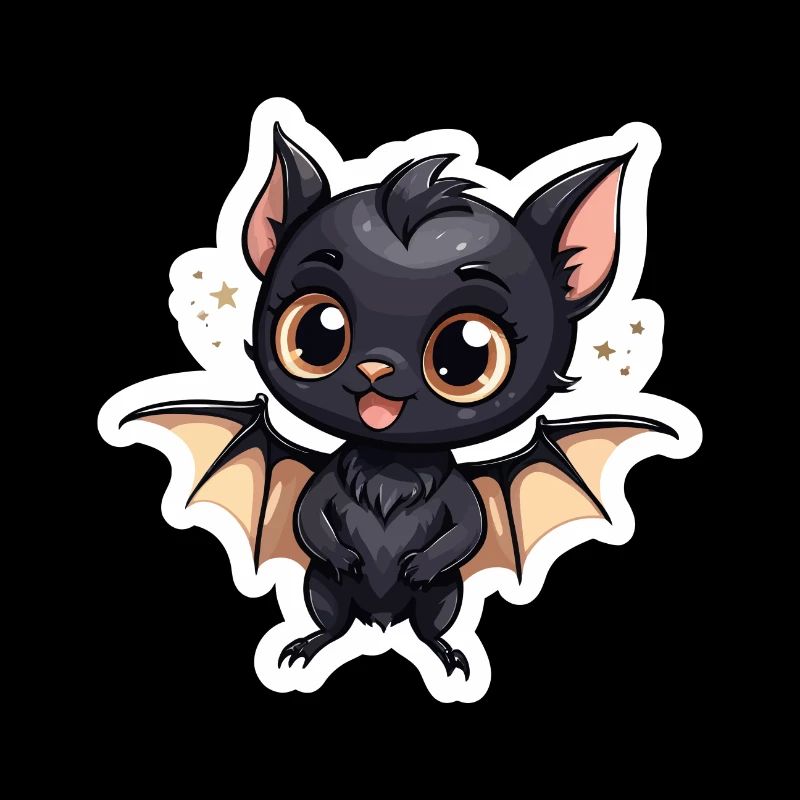 Bat Cute Illustration