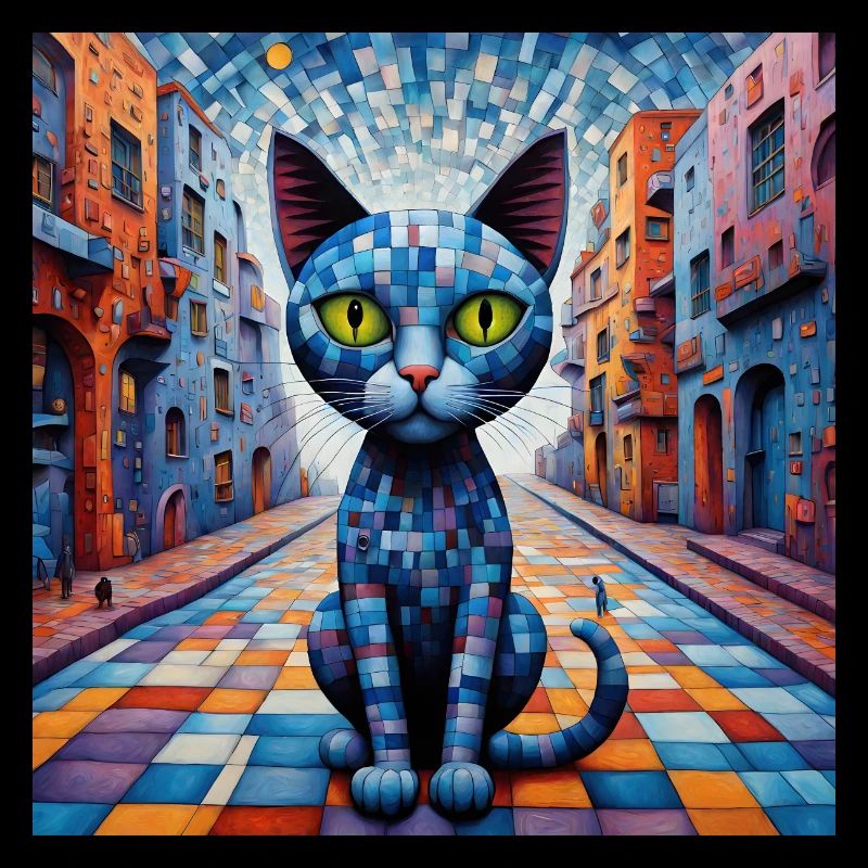 Surreale Pop-Tiere 11 Katze