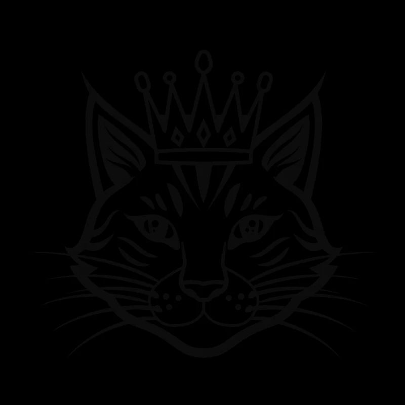 Chat avec une grande couronne