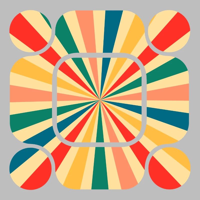 Retro Pattern: Tauchen Sie ein in die Schwingung der Farben