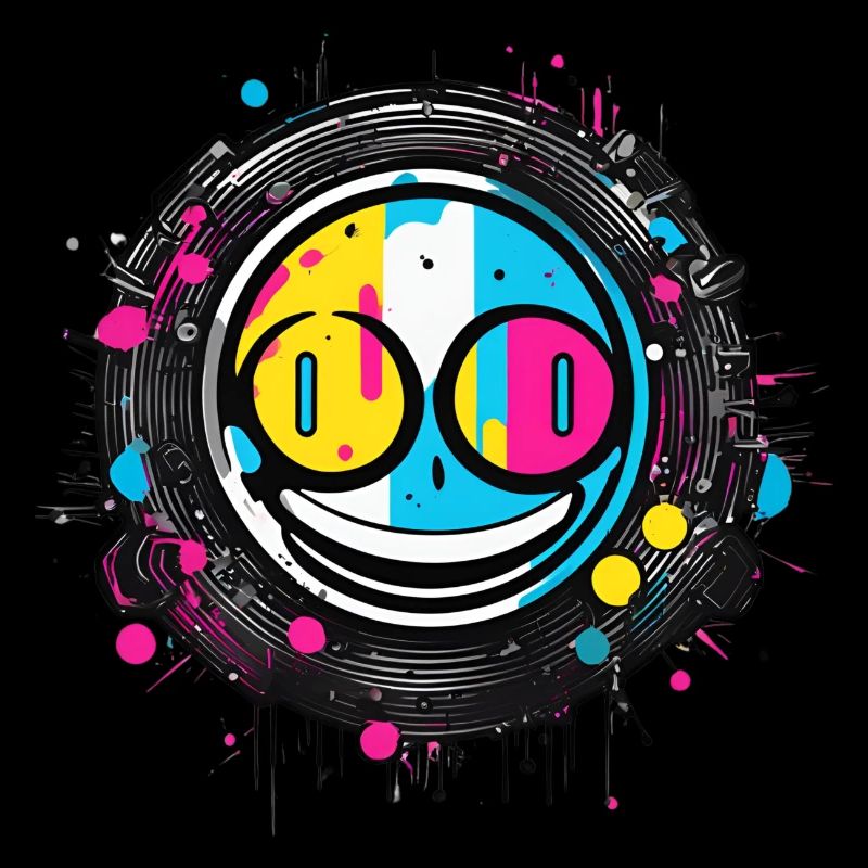 "Smile Cyberpunk" - Style Vinyle et Underground