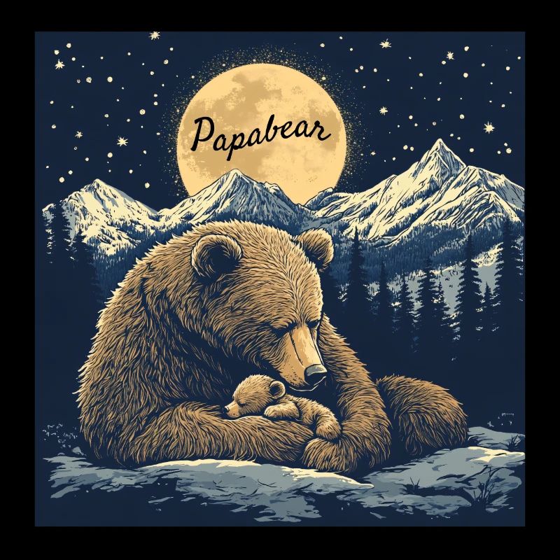 Le Papabear en paix avec lui-même