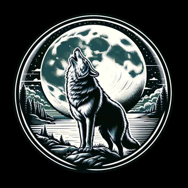 Wolf Mond Werwolf Heulen
