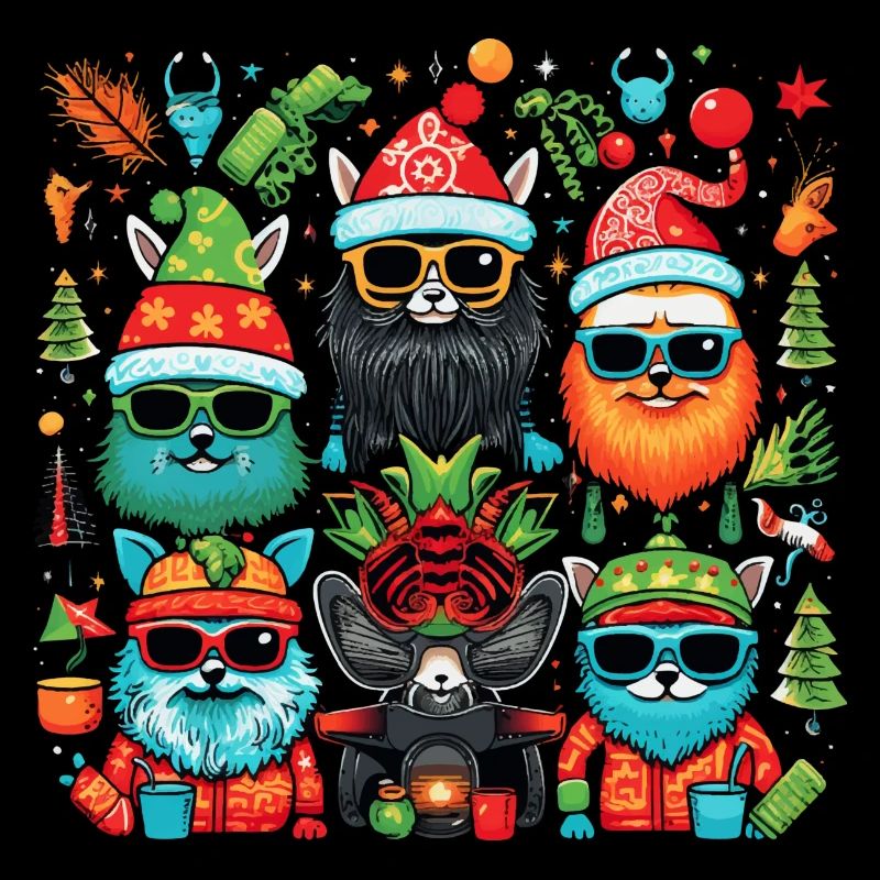 Pull de Noël moche -