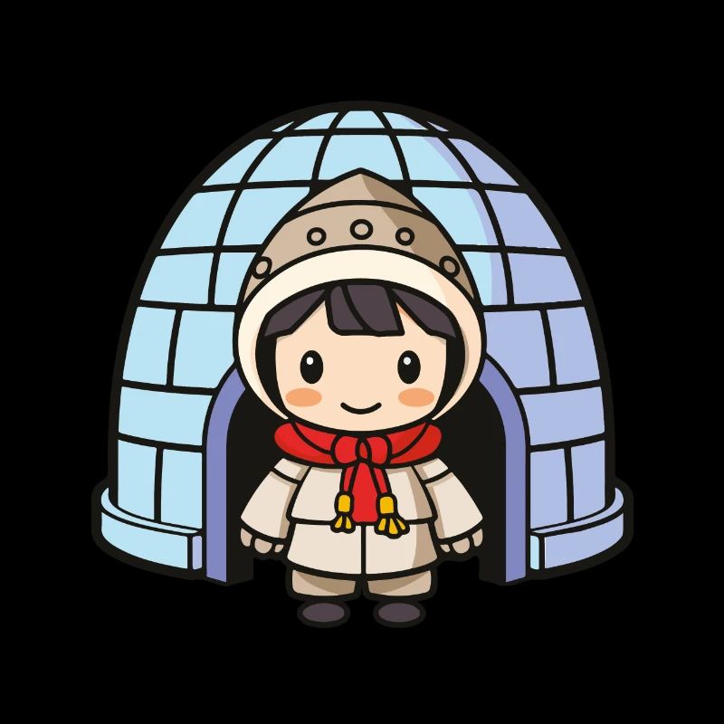 iglu eskimo mädchen