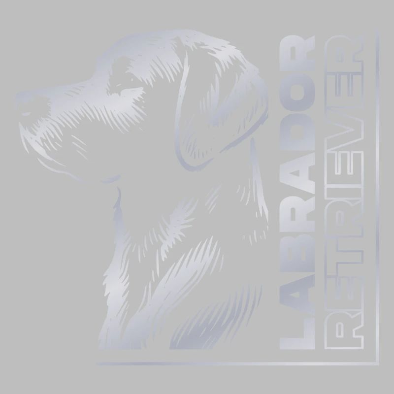 Labrador Drawing Head Silver