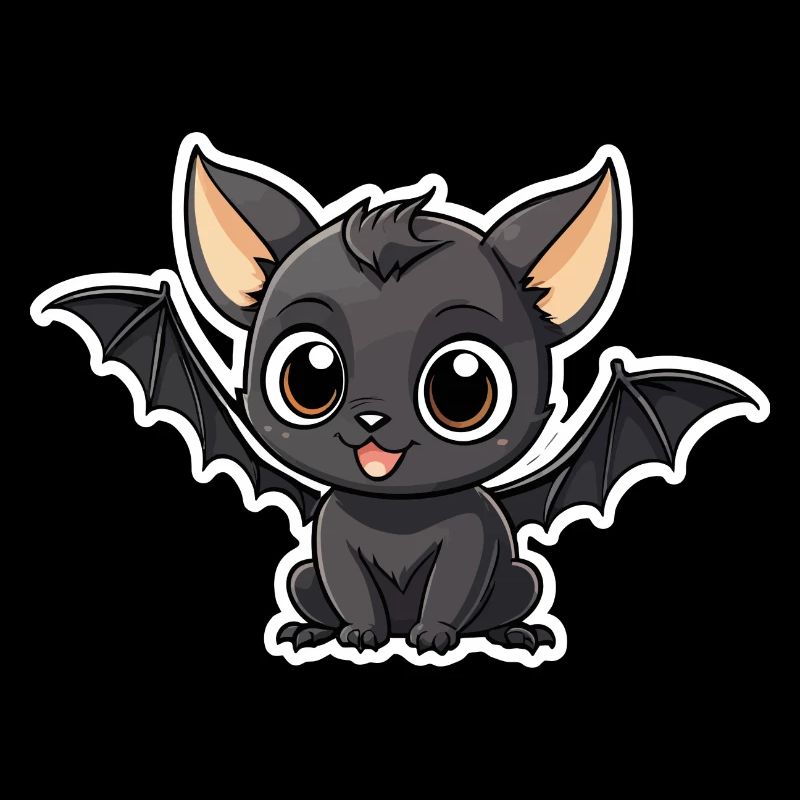 Bat Cute Illustration