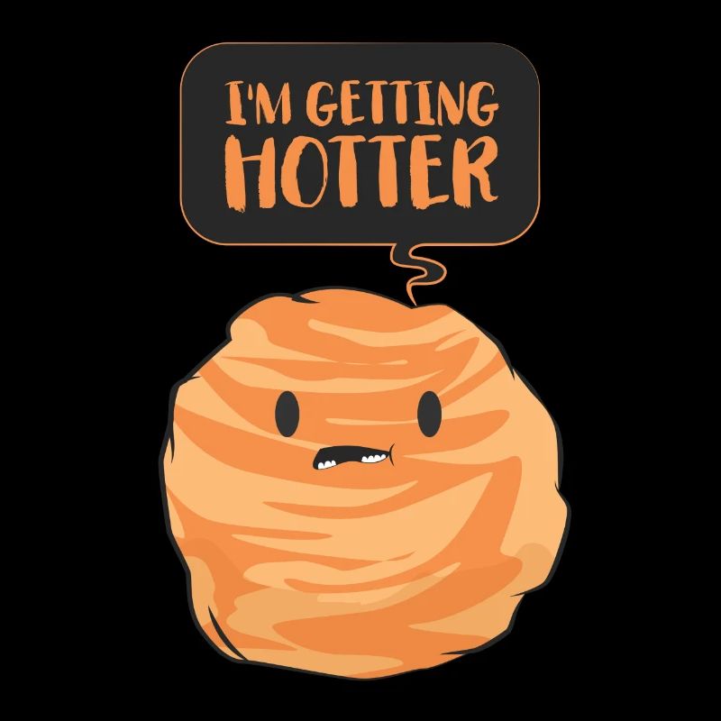 Planet outer space galaxy saying gift comic