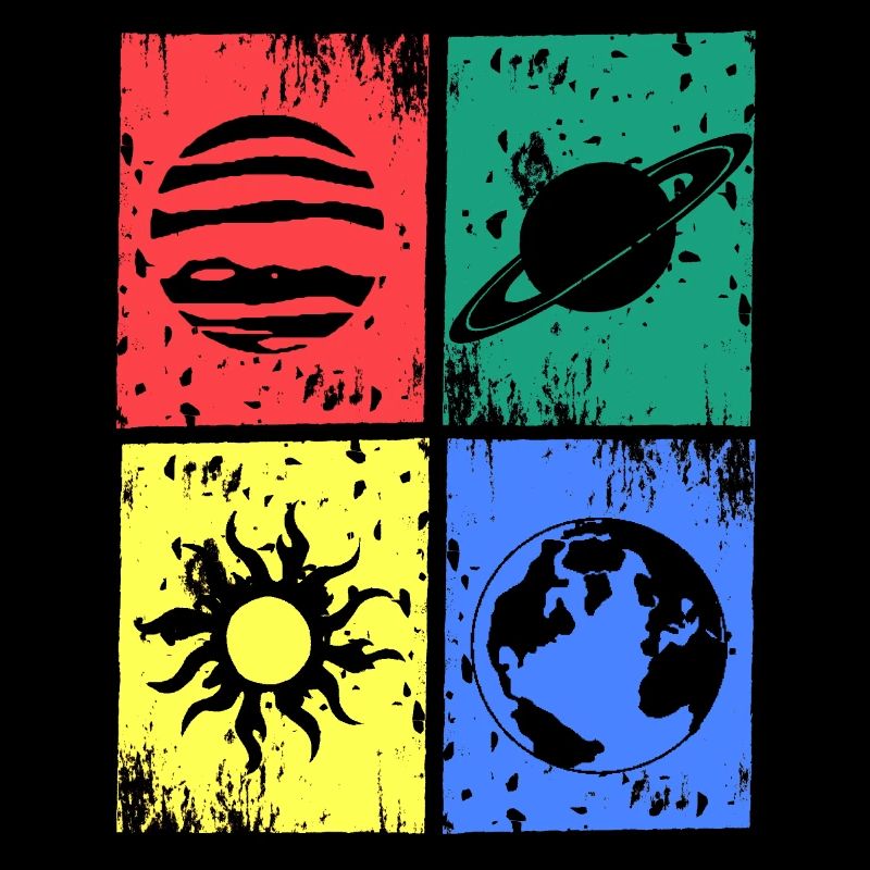 Planeten Universum Sonne Erde Farbe