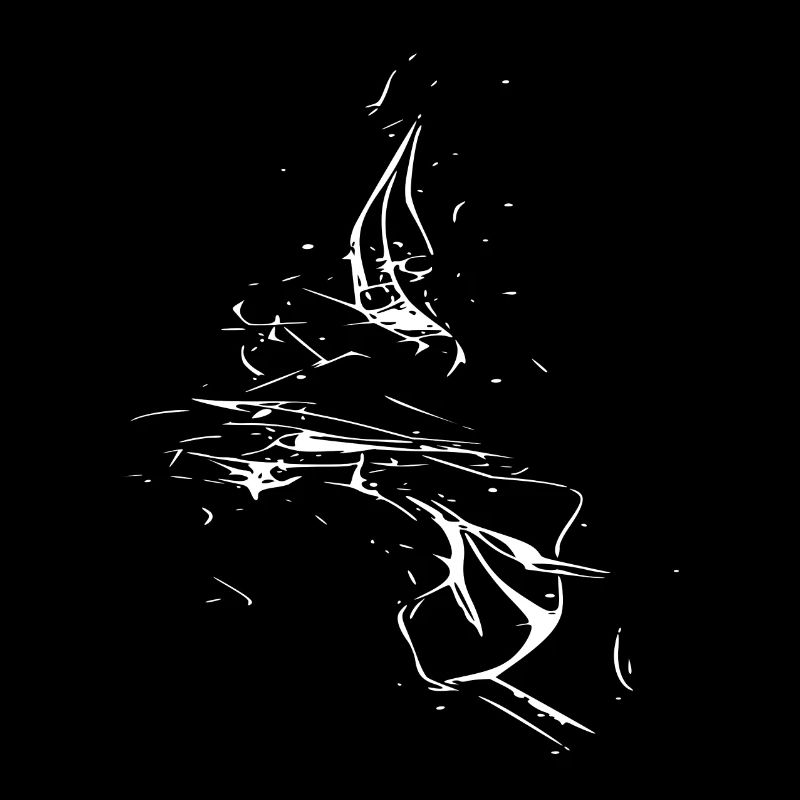 Swirl line / white