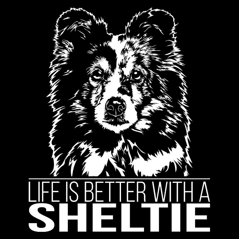 SHELTIE life is better canine saying Wilsigns