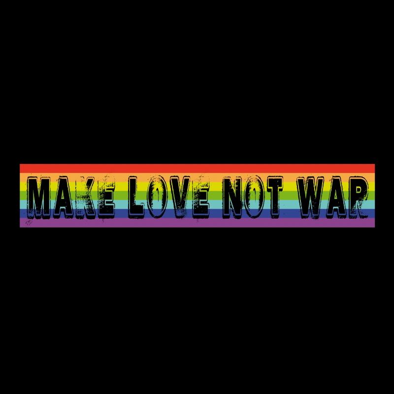 make love not war | rainbow