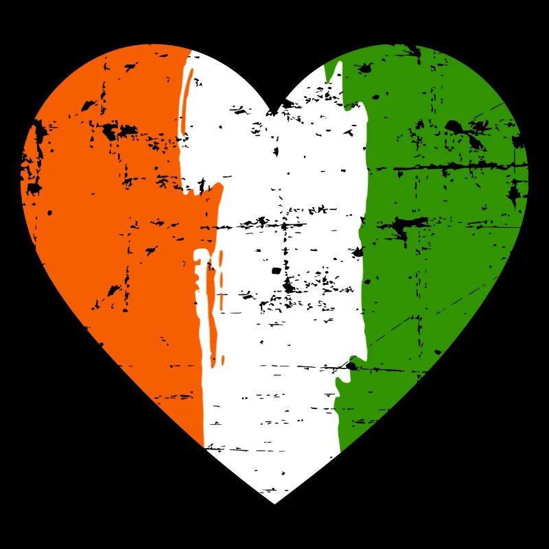 Drapeau du cœur de l’Irlande