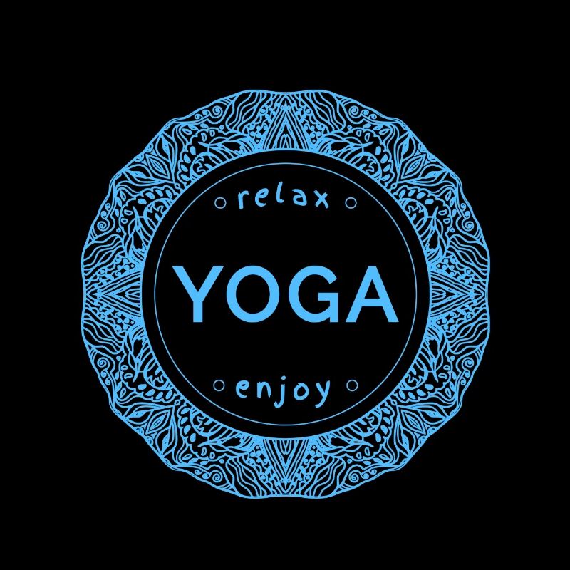 Design de yoga décontracté avec une esthétique de mandala