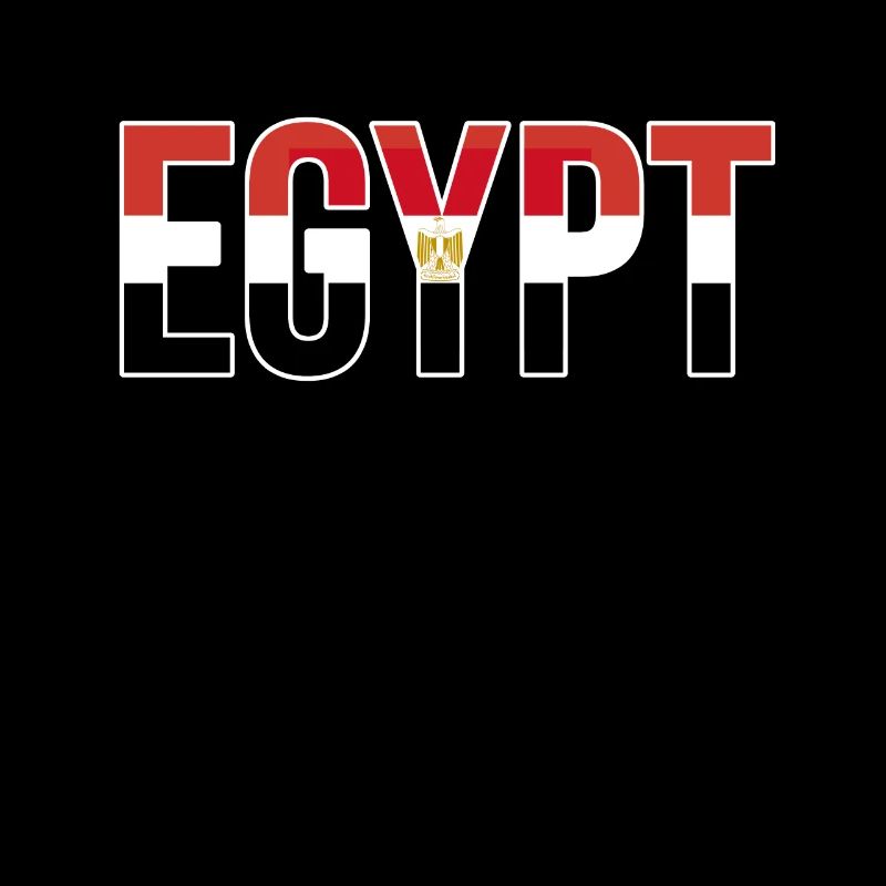 Egypt Flag Bold Typographic