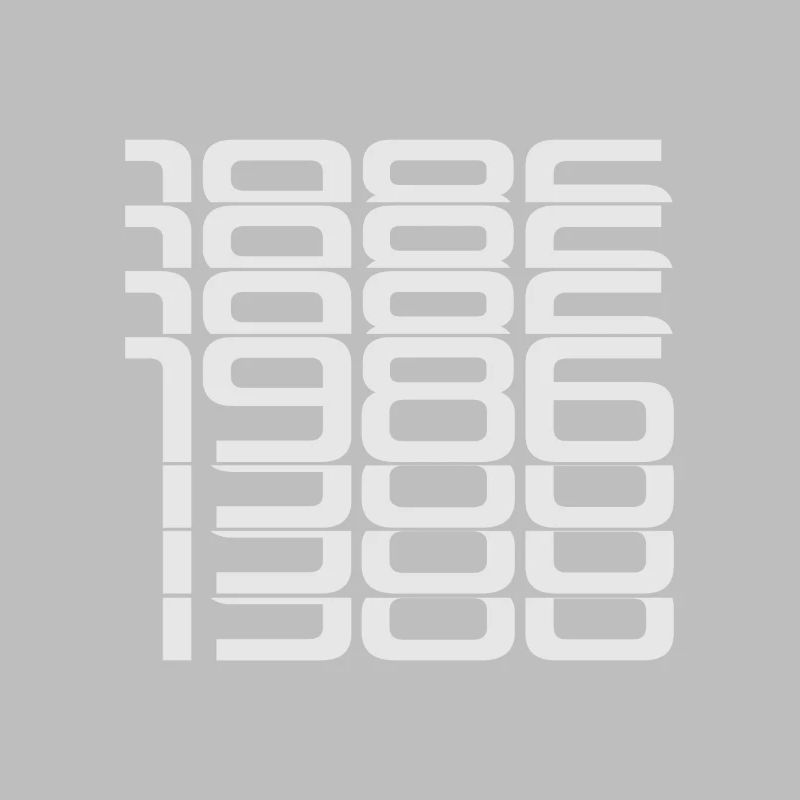 1986 Stack Digits Pattern